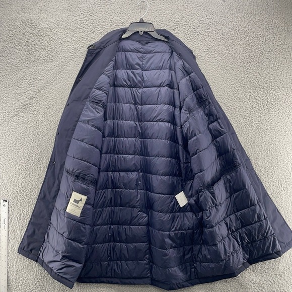 Sid Mashburn Cashball Travelers Trench Navy Italy Men's XXL Cashmere Blend‎ Fill - Picture 3 of 12